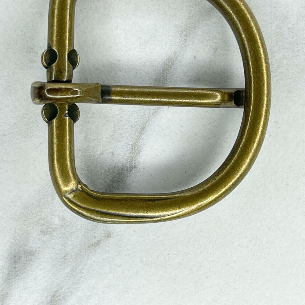 Bronze Tone Rounded Simple Basic Belt Buckle - Picture 7 of 7